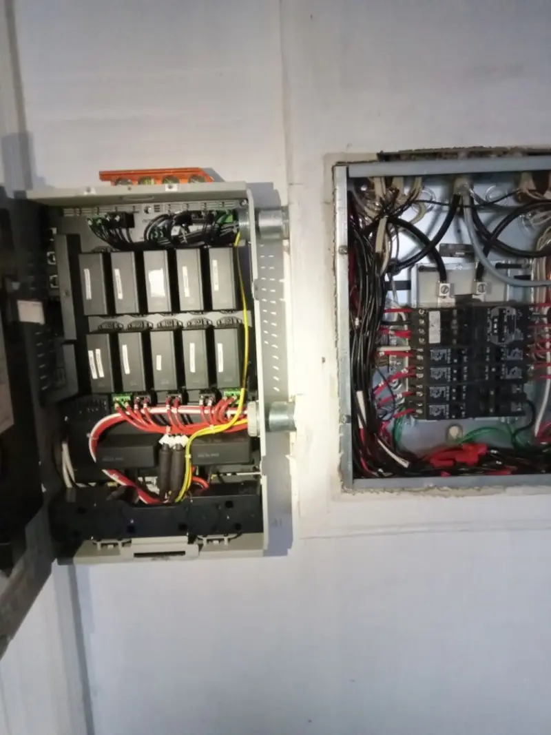 Electrical panel upgrade completed for Indoor Lighting Installation in Rockford